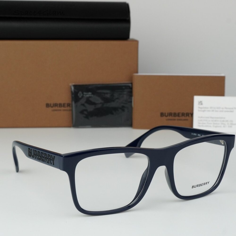 BRAND NEW Burberry BE2353 CARTER 3961 Blue Men Eyeglasses BE 2353